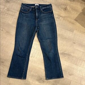 Pistola Lennon Blue Flare Wide Leg Jeans